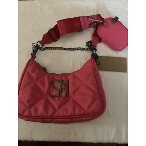 Steve Madden‎ Pink Flash Btamela Quilt Purse Change Purse 9 X 5 Shoulder Strap